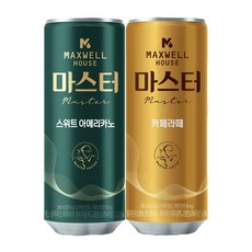 맥스웰하우스 콜롬비아나 240ml 아메리카노(30캔)+라떼(30캔), 60캔