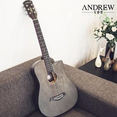 38인치 초보자 입문자용 통기타, 38인치 그레이, 엑세서리 추가