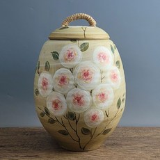 JARTco_귀얄분청 남녁화 20kg 쌀독 쌀통 현관 소금항아리 여주쌀독 항아리쌀독 소금항아리 항아리 쌀단지+seoungj, ▷JART_단일옵션