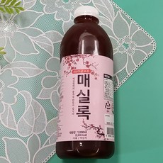 국산무농약매실과 유기설탕으로 만든 매실액 1000ml