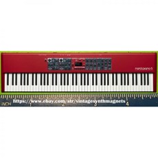 노드 신디사이저 Clavia Nord 피아노 1 2 2HP 3 4 5 그랜드 냉장고 자석