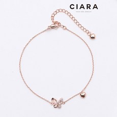 CIARA 14K Dairago 하프샤이닝 버터플라이 팔찌(GoldPlated)