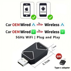 EKIY 2in 1 무선 카플레이 동글 무선 안드로이드 자동 어댑터 AI 스마트 박스 차량용 지능형 시스템 유, 01 CHINA, 06 C11-CP-AA