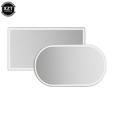 휴대용 자동차 메이크업 거울 15x8CM 스테인레스 스틸 선 쉐이딩 바이저 HD 인테리어 범용 스타일링, 1개