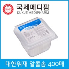 대한위재 에탄올스왑 (알콜솜) 400매, 400개입, 1개 - 의료용알콜솜