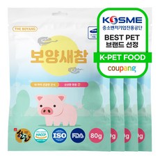 더보양 보양새참 강아지 수제간식, 돼지, 80g, 4개