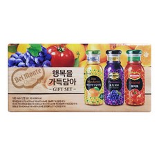 델몬트 행복을 가득담아(사과 매실 토마토) 180mlx12병x4set, 48개, 180ml