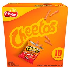 [미국직배송]치토스 크런치 치즈맛 스낵 10개입x28.3g Cheetos Crunchy Cheese-10tc, 283.5g, 1개