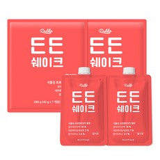 덜다 단백질쉐이크 딸기맛 40g X 14팩, 280g, 2개