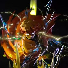 귀멸의 칼날 아카츠마 젠이츠 LED 레진 피규어