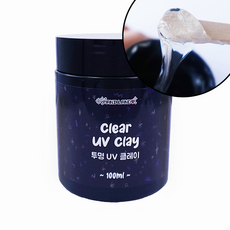 [마니랜드] 투명 UV 클레이 100ml / 레진 점토 엠보젤 쪼물젤 네일아트, 1개 1개