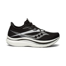 Saucony 여성용 엔도르핀 프로 2 러닝화 블랙/화이트. 162055