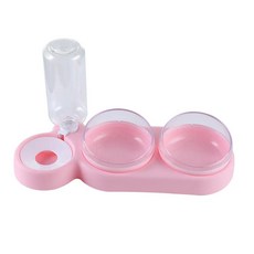 진공사료통 자동 고양이 그릇 물 디스펜서 저장 애완 동물 강아지 음식 컨테이너 Waterer, pink, 5.pink, 1개