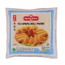 왕부정 중국식품 제일가 춘권피 싱가폴산 7.5인치 냉동 스프링 롤, 550g, 7개