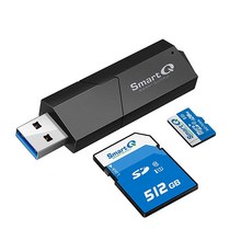 SmartQ C307 DUO SD 카드 리더기 휴대용 USB 3.0 플래시 메모리 카드 어댑터 허브 SD 마이크로 SD SDXC SDHC MMC 마이크로 SDXC 마이크, 싱글, 1개