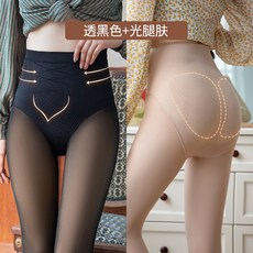 기모레깅스 스튜어디스 투명한피부 시스루 팬티스타킹 봄가을겨울타입 털추가 하이웨스트 뱃살보정 레깅스 여성바깥에착용