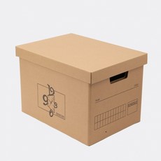 K모먼트 크라프트 다용도 수납박스 39X28CM타임 종이박스, 1개