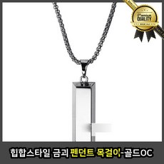 힙합목걸이 볼드 스타일 금괴 펜던트 골드 파티 메달 OC 니트 패션 큐빅