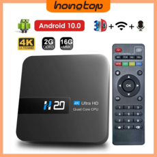 캠핑TV 휴대용TV 이동식TV 스마트 티비 TV 모니터 캠핑 HONGTOP H20 스마트 TV 박스 안드로이드 호환 100 미디어 플레이어 3D 플레이 스토어 초고속 1080P 셋, 4.220Vropean Standard - 2G16G