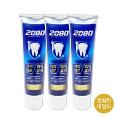 애경 2080 파워쉴드 깔끔한 골드 스피아민트 치약 120g, 3개