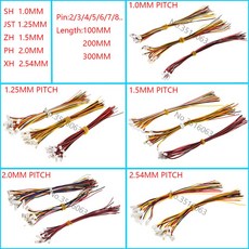 체인블럭삼발이 10PCS 1.0 1.25 1.5 2.0 2.54 SHJSTZHPHXH 1.0MM 1.25MM 1.5MM 2.0MM 2.54MM 암 플러그 커넥터 와이어 234567, 72) ZH 1.5MM - 300MM-10PCS 3P, 없음