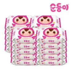 순둥이물티슈리필80매20팩