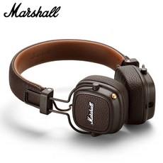 Marshall-MAJOR III 무선 접이식 블루투스 헤드폰 서라운드 3D 딥베이스 스포츠 게임용 비디오 헤드셋 (마, 02 브라운