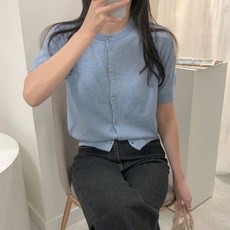 남자반팔카라니트가디건
