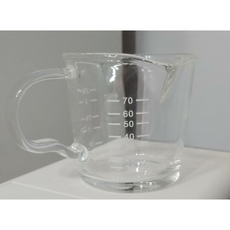 코빙 에스프레소 손잡이 유리 더블 샷잔 70ml, 0 0, 5개