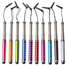 [해외직구]IC ICLOVER 10pcs Bling Retractable Stylus Pens for iPhone12PROMax11PROMaxXXS MAX88 P ipa, 1개