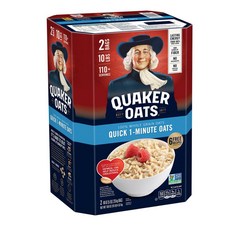 Quaker Quick 1-Minute Oats 퀘이커 퀵 1분 오트 2팩입 4.52kg, 1개
