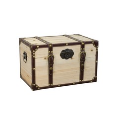 우드 박스 나무 상자 앤틱 수납함 빈티지 정리함 인테리어 용품 소품, 미디엄:40X25X25cm + 원목색개