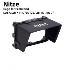 Feelworld LUT7 PRO LUT7S PRO용 Nitze JTP2 케이지 선후드 내장 NATO 레일 포함 7
