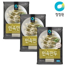 청정원 민속만두, 1kg, 3개