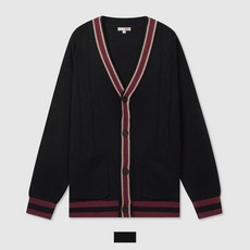 스파오 (해리포터) 퀴디치 배색 가디건(BLACK)_SPMAA4VC12
