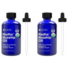 Radha Beauty Rosehip Oil USDA Certified Organic 라드하 뷰티 로즈힙 오일 오가닉 4oz 2개