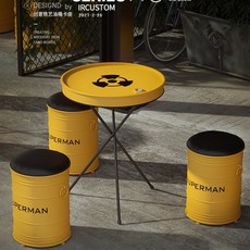 수입가구 원형 바테이블 커피숍 감성 33x45cm, 테이블