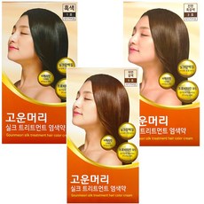 고운머리 실크 트리트먼트염색약 60g 1개새치커버용 천연염색약, 5호 자연갈색 1개, 1개 - 고운머리