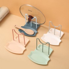 냄비뚜껑트레이 뚜껑 주방 받침대 보관대 수납 꽂이, 1개, 00WH-화이트