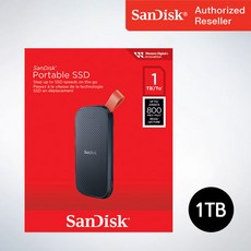 샌디스크 Portable SSD E30, 1TB, 블랙