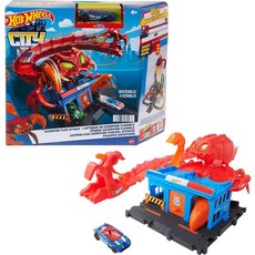 핫휠 Hot Wheels 시티 스콜피온 플렉스 어택 트랙 빌딩 플레이세트