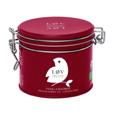 LØV ORGANIC LOV 유기농 바닐라 루이보스차 루이보스 바닐라 유기농 카페인 프리 허브티 ( 40 인분 3.5 oz 차잎 ) 달래 혼합, 선택, 상세설명참조
