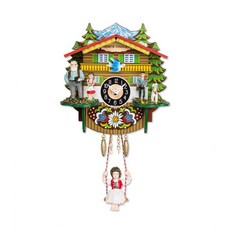 스위스뻐꾸기시계 포레스트 하우스 소리 가정용 벽시계 인테리어 목조 주택 거실