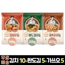 삼립 하이면 김치우동 10봉 + 완도김우동 5봉 + 가쓰오우동 5봉