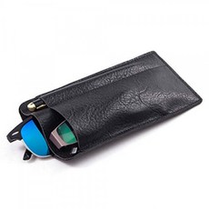 Dual Glasses Case Two Pair Sunglasses Bag Easy Carry Eyewear Holder Pen Sleeve