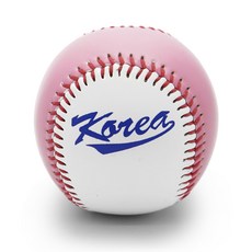 팀코리아 안전야구공 핑크 연식구 야구공 캐치볼용