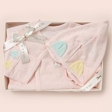  에뜨와 [에뜨와]핑크토드 배내저고리/귀달이모 2종세트 