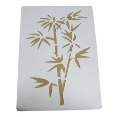 스텐실본 스텐실도안/소/대나무(30번)/15*21/2장, 1개