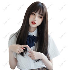 [스타일하라] 여성 패션가발 고열사 통가발, 07-코지미듐 자연블랙