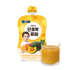 베베쿡 처음먹는, 단호박 퓨레, 80g, 2개 - 베베쿡단호박퓨레